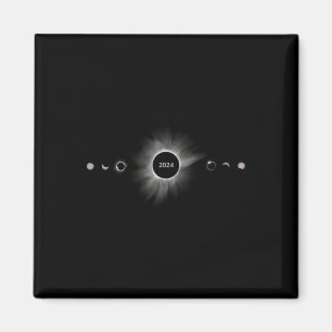 Solar Eclipse 2024 Phases Total Eclipse  Magnet