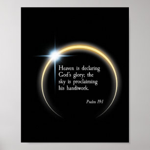 Solar Eclipse 2024 - Psalm 191  Poster