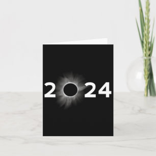 Solar Eclipse 2024 Simple Total Eclipse  Card