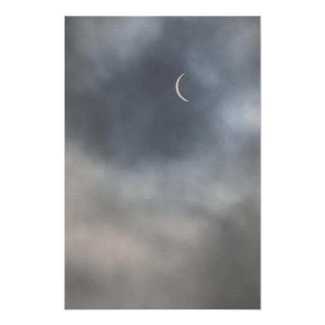 Solar Eclipse 2024 space astronomy modern moon Poster (Front)