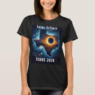 Solar Eclipse 2024 Starry Night  T-Shirt