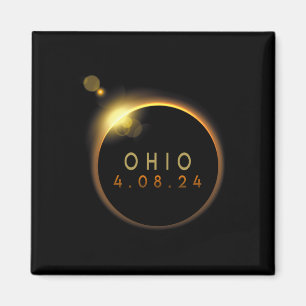 Solar Eclipse 2024 State Ohio Total Solar Eclipse Magnet