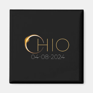 Solar Eclipse 2024 State Ohio Total Solar Eclipse  Magnet