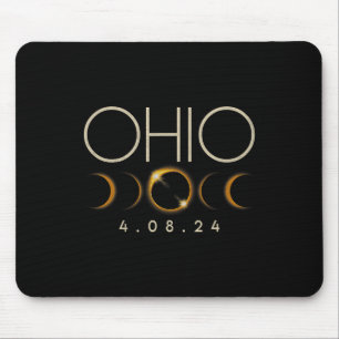 Solar Eclipse 2024 State Ohio Total Solar Eclipse  Mouse Pad