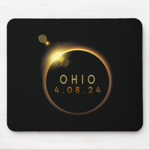 Solar Eclipse 2024 State Ohio Total Solar Eclipse Mouse Pad
