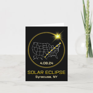Solar Eclipse 2024 Syracuse Ny New York Totality E Card
