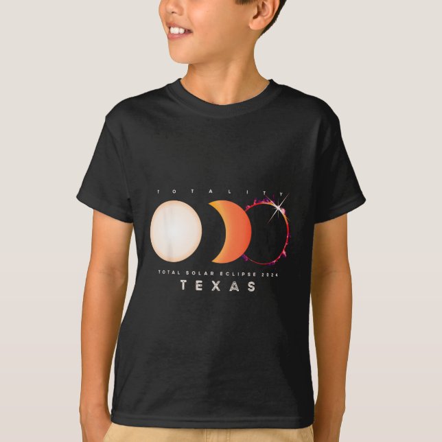 Solar Eclipse 2024 Texas Total Eclipse America Gra T-Shirt (Front)