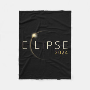 Solar Eclipse 2024 Total Solar Eclipse 4.08.24 1 Fleece Blanket