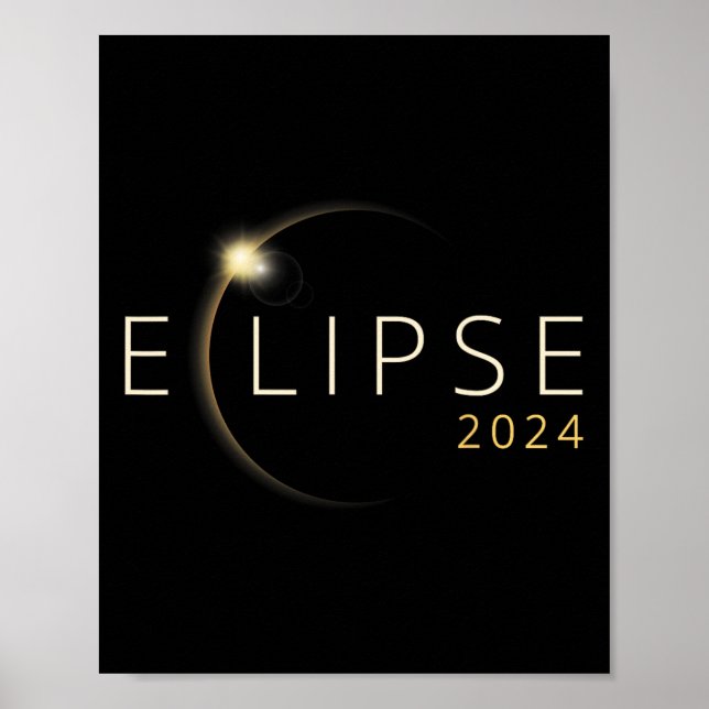Solar Eclipse 2024 Total Solar Eclipse 4.08.24 1  Poster (Front)