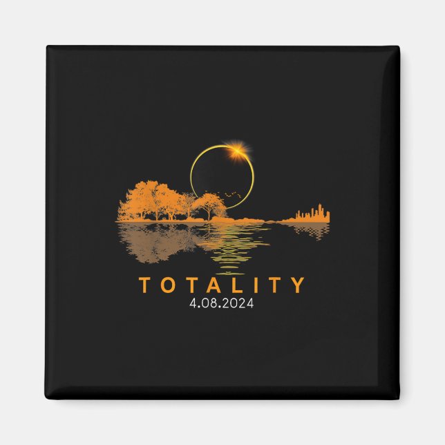 Solar Eclipse 2024 Total Solar Eclipse 4.08.24 Gui Magnet (Front)