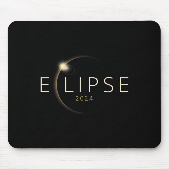 Solar Eclipse 2024 Total Solar Eclipse 4.08.24  Mouse Pad (Front)