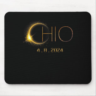 Solar Eclipse 2024 Total Solar Eclipse State Ohio  Mouse Pad