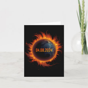Solar Eclipse 2024 Total Sun Eclipse 1 Card
