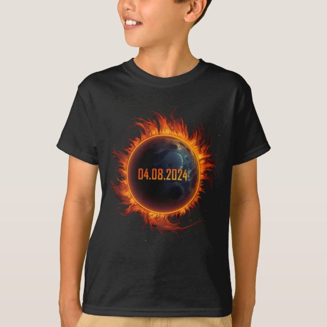 Solar Eclipse 2024 Total Sun Eclipse 1  T-Shirt (Front)
