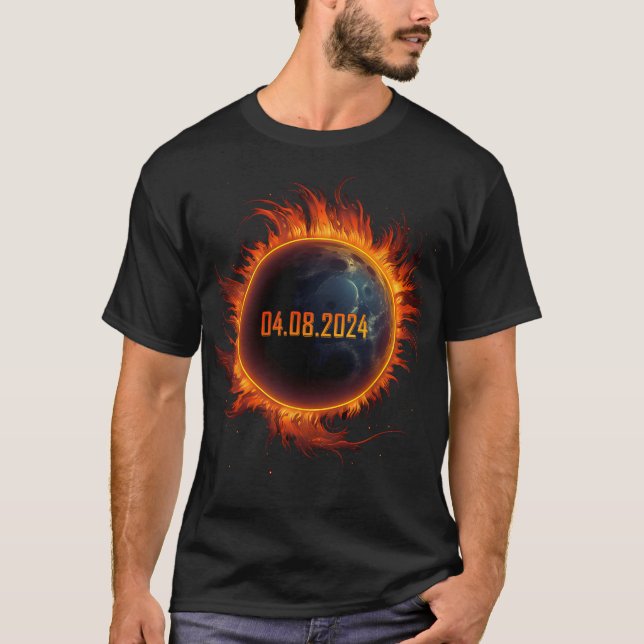 Solar Eclipse 2024 Total Sun Eclipse  T-Shirt (Front)