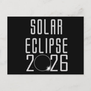 Solar Eclipse 2026 Postcard