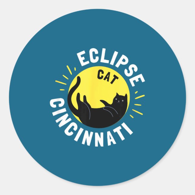 Solar Eclipse 4 8 24 Classic Round Sticker (Front)