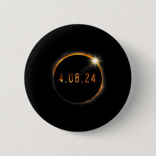 Solar Eclipse American Totality Spring 40824 6 Cm Round Badge