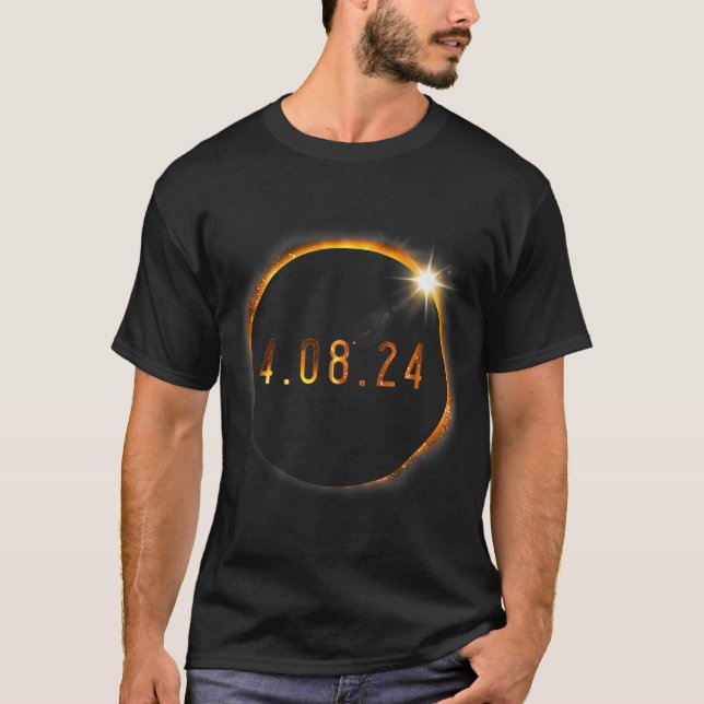 Solar Eclipse American Totality Spring 40824  T-Shirt (Front)