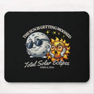 Solar Eclipse April 2024 Sun Is Getting Mooned Mouse Pad