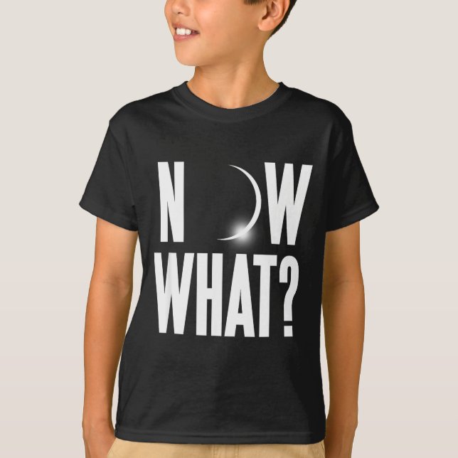 Solar Eclipse August 2017 Illustration T-Shirt (Front)