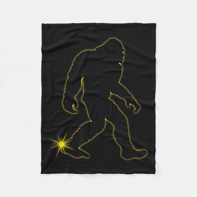 Solar Eclipse Bigfoot Total Solar Fleece Blanket (Front)