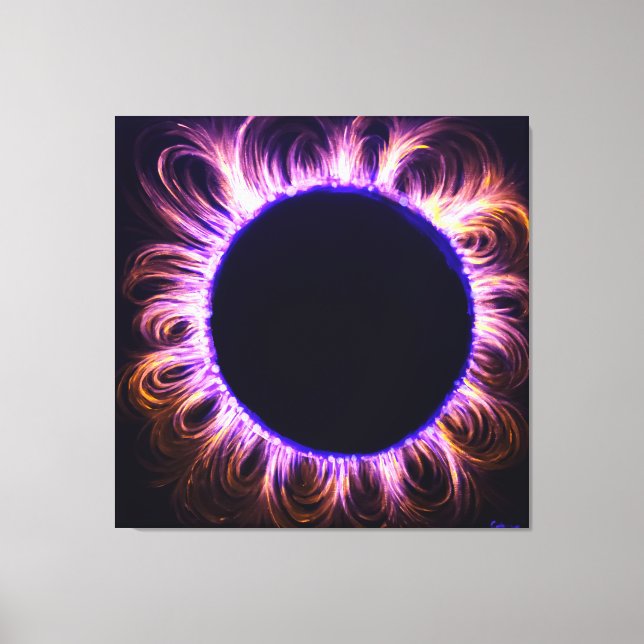 Solar eclipse canvas print (Front)