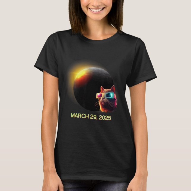 Solar Eclipse Cat Solar Eclipse T-Shirt (Front)