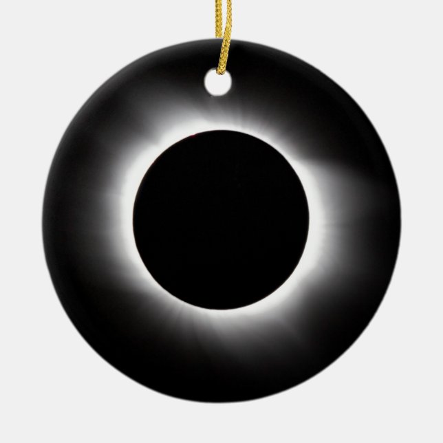Solar eclipse ceramic tree decoration (Front)