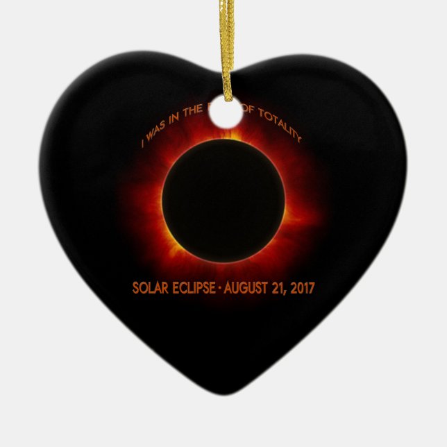 Solar Eclipse Ceramic Tree Decoration (Front)