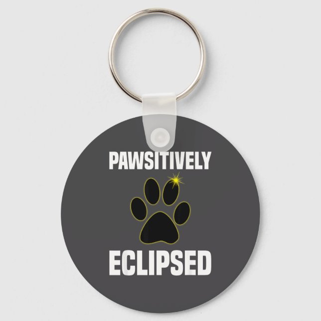 Solar Eclipse Dog Lover Total Key Ring (Front)