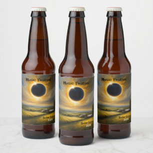 Solar Eclipse Farm Midwest Customise Set of 6 Beer Bottle Label