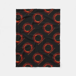 Solar Eclipse Fleece Blanket
