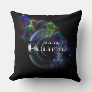 Solar Eclipse Fractal Art Spacescape Cushion