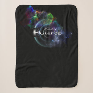 Solar Eclipse Fractal Art Spacescape Sherpa Blanket