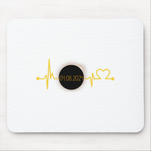 Solar Eclipse Heartbeat Total Solar Eclipse April  Mouse Pad