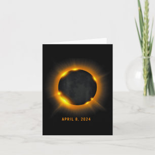 Solar Eclipse Illustration Card