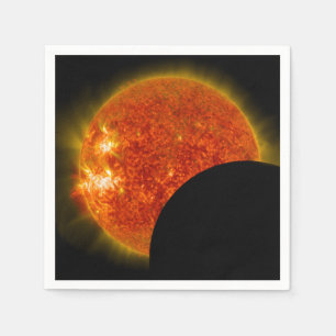 Solar Eclipse in Progress Napkin