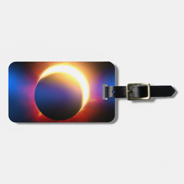 Solar Eclipse Luggage Tag (Front Horizontal)