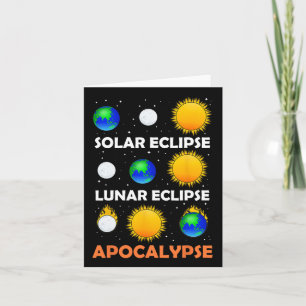Solar Eclipse Lunar Science Teacher Space Eclipse Card