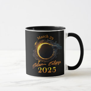  Solar Eclipse March 29 2025 Commemorative  Mug
