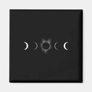 Solar Eclipse Moon Phases Totality Magnet