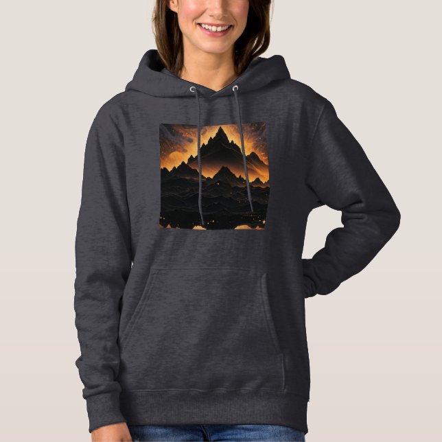 Solar Eclipse Mountain hoodie  (Front)