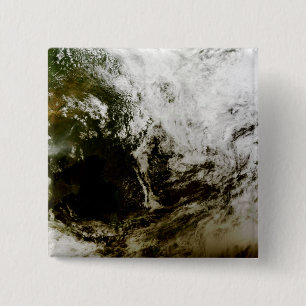 Solar eclipse over southeast Asia 15 Cm Square Badge