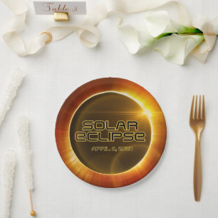 Solar Eclipse  Paper Plate