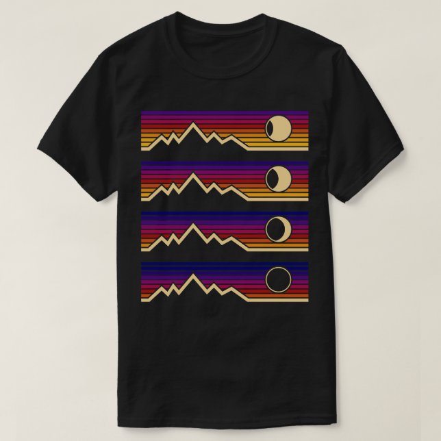 Solar Eclipse Phases T-Shirt (Design Front)