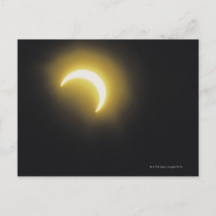 Solar eclipse postcard
