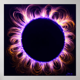 Solar eclipse poster