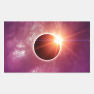 Solar Eclipse Rectangular Sticker