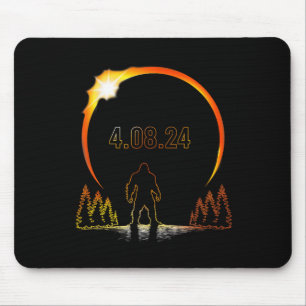 Solar Eclipse Sasquatch Totality 2024 Eclipse Mouse Pad